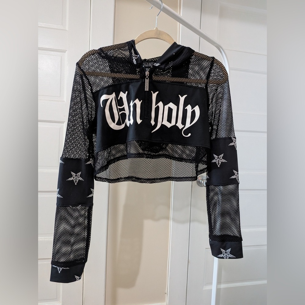 Blackcraft Cropped Athletic Hoodie